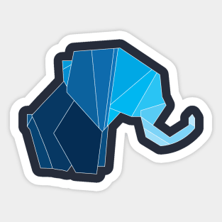 Blue Elephant Sticker